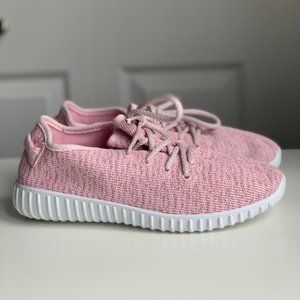Pink sneakers